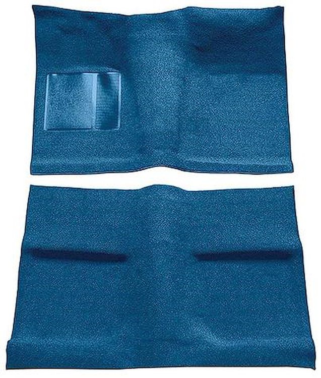 A4031A41 Passenger Area Nylon Loop Floor Carpet Set 1964 Mustang Coupe; Medium Blue