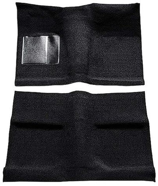 A4031B01 Passenger Area Nylon Loop Floor Carpet Set With Mass Backing 1964 Mustang Coupe; Black