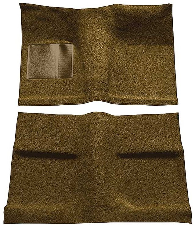 A4031B24 Passenger Area Nylon Loop Floor Carpet Set With Mass Backing 1964 Mustang Coupe; Saddle