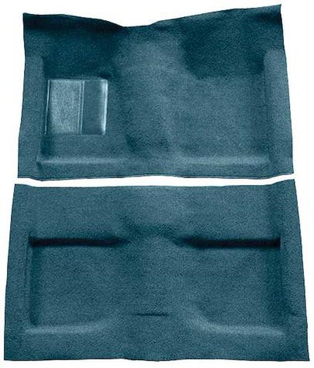 A4032A06 Passenger Area Loop Floor Carpet Set 1964 Mustang Convertible; Aqua
