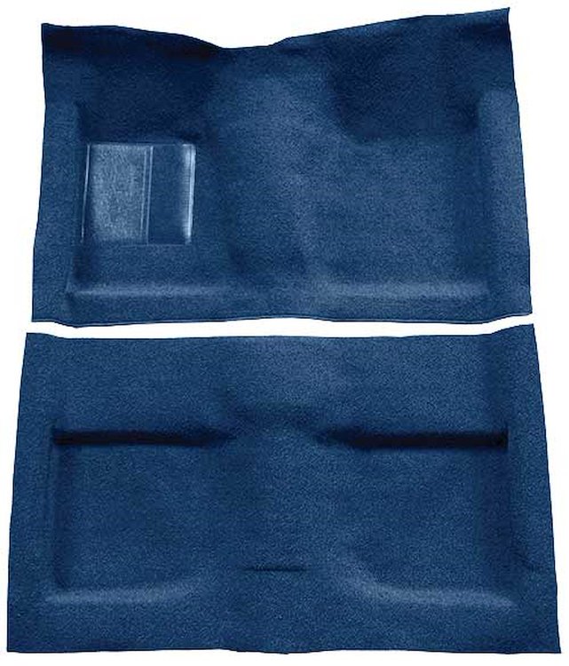 A4032A12 Passenger Area Loop Floor Carpet Set 1964 Mustang Convertible; Dark Blue