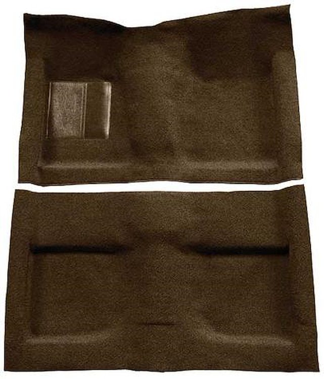 A4032A18 Passenger Area Loop Floor Carpet Set 1964 Mustang Convertible; Dark Saddle