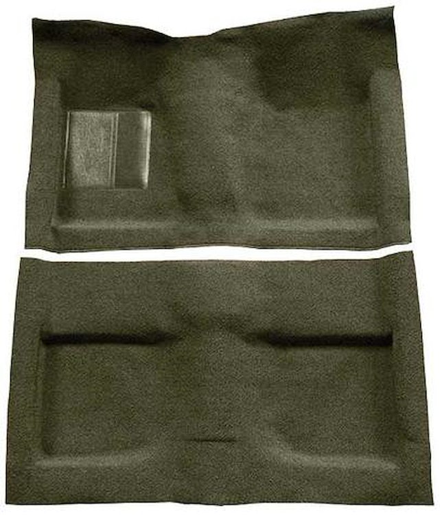 A4032A19 Passenger Area Loop Floor Carpet Set 1964 Mustang Convertible; Moss Green