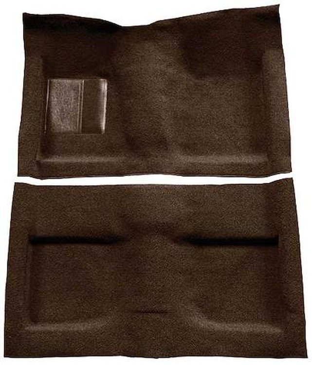 A4032A30 Passenger Area Loop Floor Carpet Set 1964 Mustang Convertible; Dark Brown