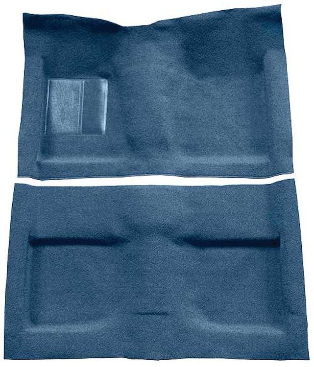 A4032A62 Passenger Area Loop Floor Carpet Set 1964 Mustang Convertible; Ford Blue