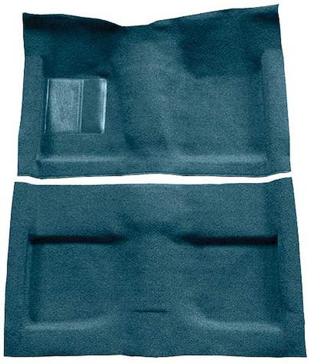 A4032B06 Passenger Area Loop Floor Carpet Set With Mass Backing 1964 Mustang Convertible; Aqua