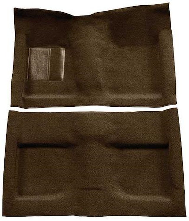 A4032B18 Passenger Area Loop Floor Carpet Set With Mass Backing 1964 Mustang Convertible; Dark Saddle