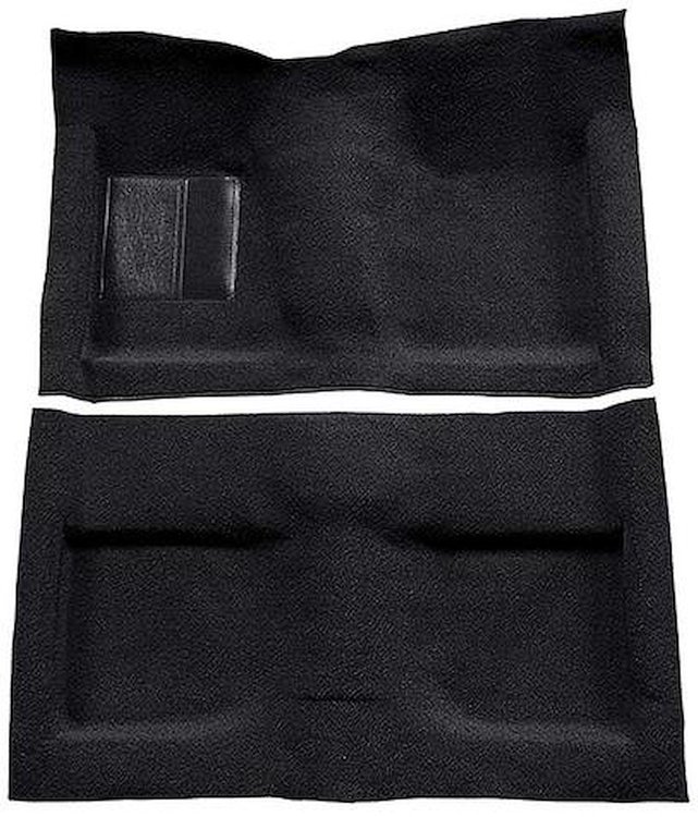 A4033A01 Passenger Area Nylon Loop Floor Carpet Set 1964 Mustang Convertible; Black