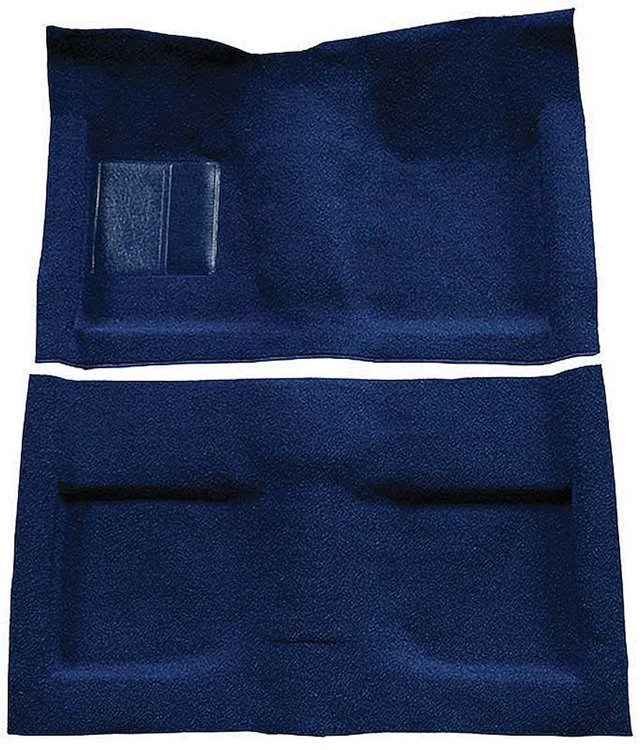 A4033A12 Passenger Area Nylon Loop Floor Carpet Set 1964 Mustang Convertible; Dark Blue