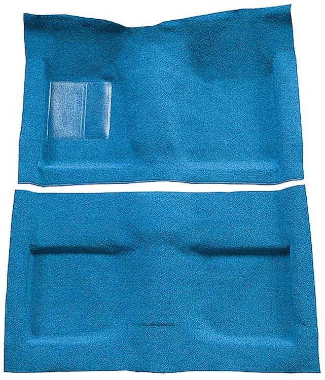 A4033A31 Passenger Area Nylon Loop Floor Carpet Set 1964 Mustang Convertible; Light Blue