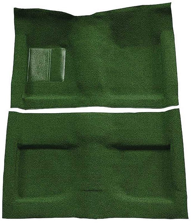 A4033A39 Passenger Area Nylon Loop Floor Carpet Set 1964 Mustang Convertible; Green