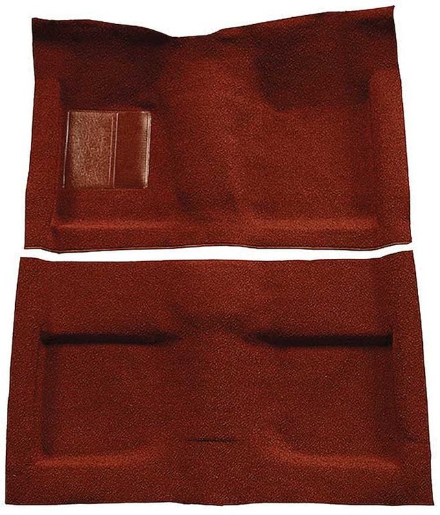 A4033A49 Passenger Area Nylon Loop Floor Carpet Set 1964 Mustang Convertible; Emberglow