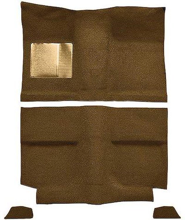 A4035A24 1964 Mustang Fastback; Passenger Area Nylon; Loop Floor Carpet; Saddle