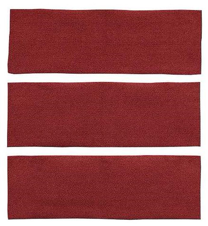 A4038A49 1965-68 Mustang Fastback 3 Piece Fold Down Rear Seat; Loop Carpet Set; Emberglow