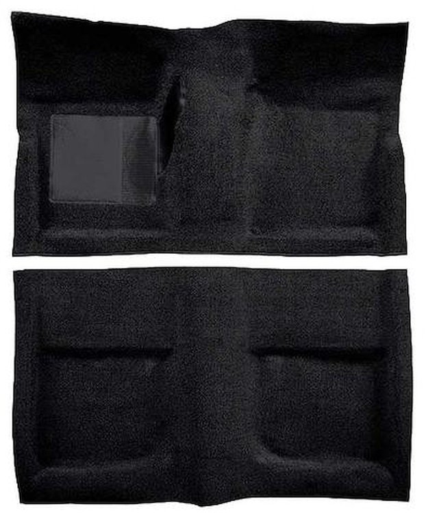 A4040A01 Loop Floor Carpet 1965-68 Mustang Coupe; Black