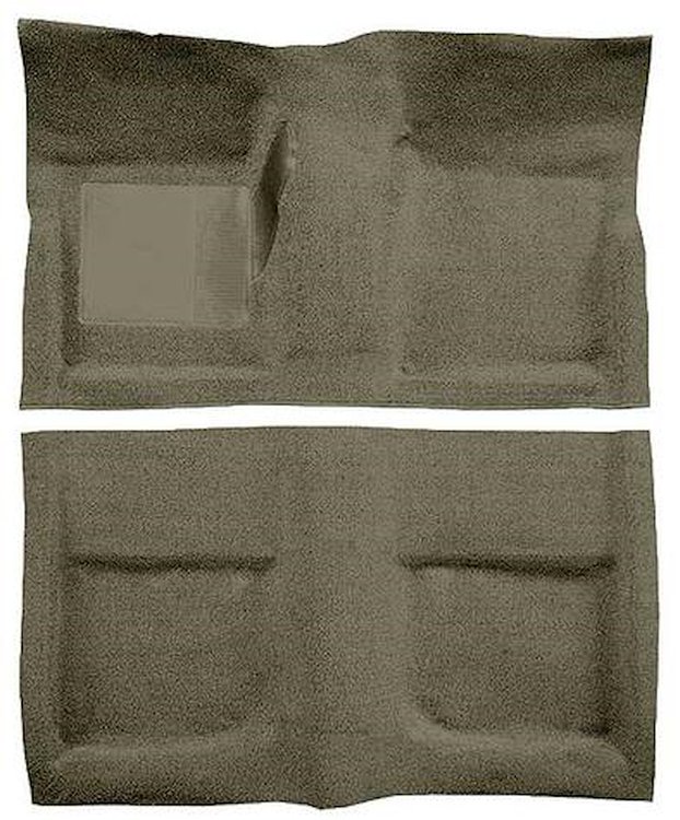 A4040A09 Passenger Area Loop Floor Carpet 1965-68 Mustang Coupe; Ivy Gold