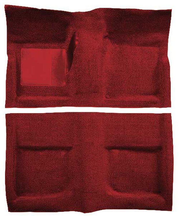 A4042A49 1965-68 Mustang Convertible; Passenger Area; Loop Floor Carpet; Emberglow