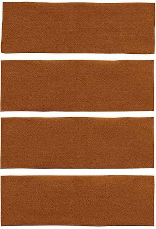 A4043A29 4-Piece Fold Down Rear Seat Nylon Loop Carpet Set 1971-73 Mustang Fastback; Ginger