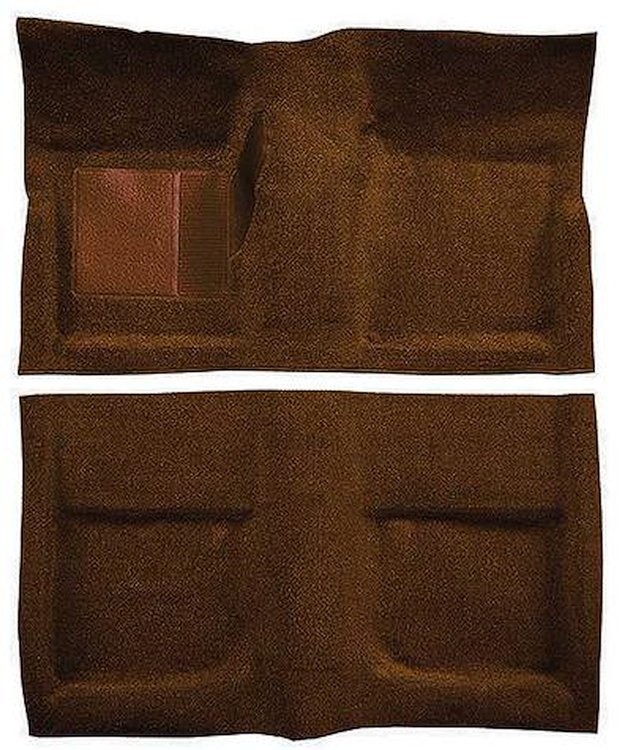 A4045A49 1965-68 Mustang Coupe Passenger Area Nylon Loop Floor Carpet Set - Emberglow