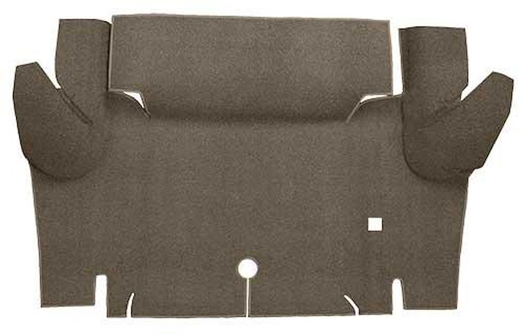 A4048A07 Loop Trunk Floor Carpet 1964-66 Mustang Coupe; Parchment