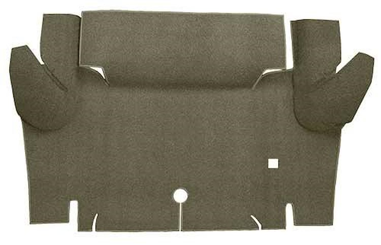 A4048A09 Loop Trunk Floor Carpet 1964-66 Mustang Coupe; Ivy Gold
