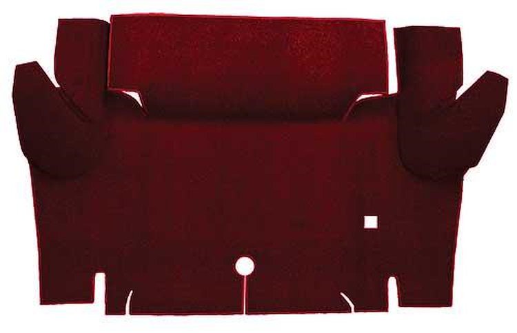 A4048A15 Loop Trunk Floor Carpet 1964-66 Mustang Coupe; Maroon