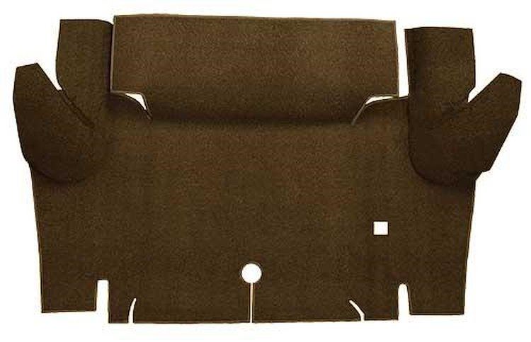 A4048A18 Loop Trunk Floor Carpet 1964-66 Mustang Coupe; Dark Saddle