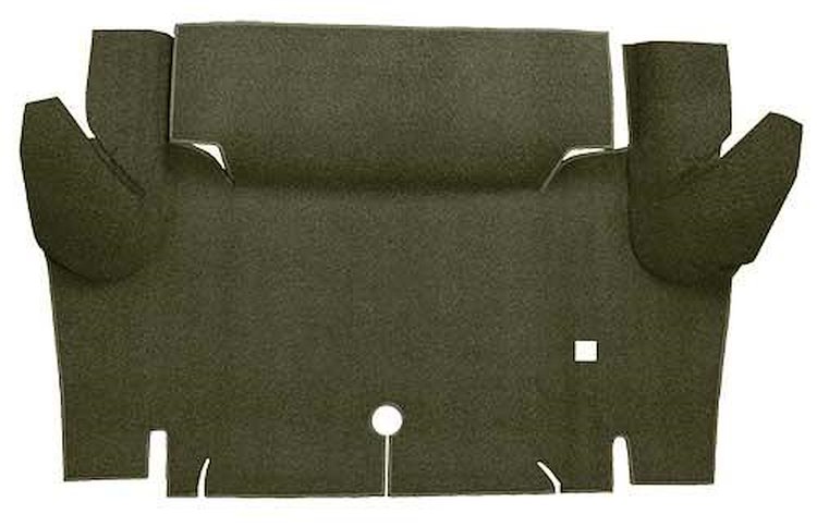 A4048A19 Loop Trunk Floor Carpet 1964-66 Mustang Coupe; Moss Green