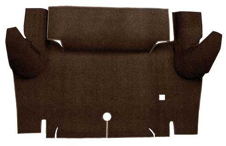 A4048A30 Loop Trunk Floor Carpet 1964-66 Mustang Coupe; Dark Brown