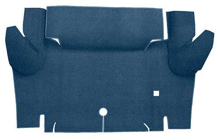 A4048A41 Loop Trunk Floor Carpet 1964-66 Mustang Coupe; Medium Blue