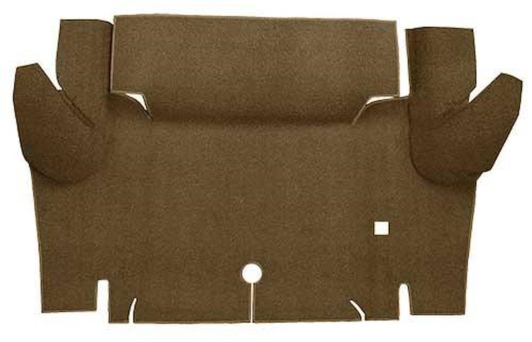 A4048A69 Loop Trunk Floor Carpet 1964-66 Mustang Coupe; Medium Saddle