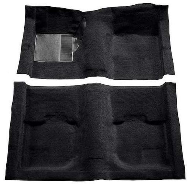 A4051A01 Passenger Area Nylon Loop Carpet 1969-70 Mustang Coupe/Fastback; Black