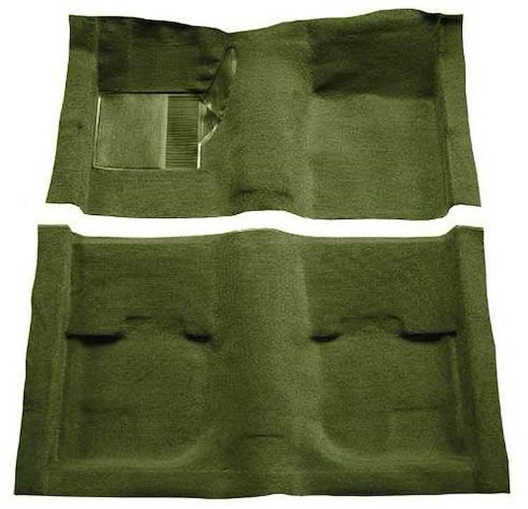 A4051A39 Passenger Area Nylon Loop Carpet 1969-70 Mustang Coupe/Fastback; Green
