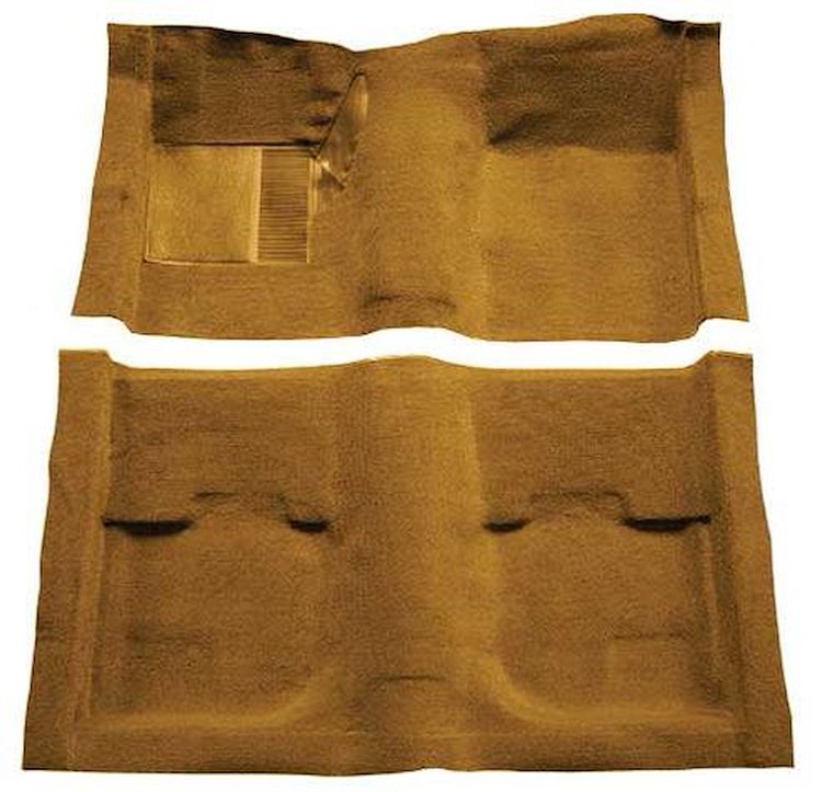 A4051A69 Passenger Area Nylon Loop Carpet 1969-70 Mustang Coupe/Fastback; Medium Saddle