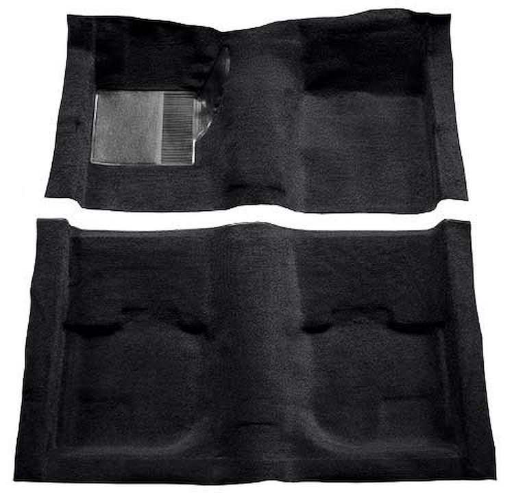 A4051B01 Passenger Area Nylon Loop Carpet With Mass Backing 1969-70 Mustang Coupe/Fastback; Black