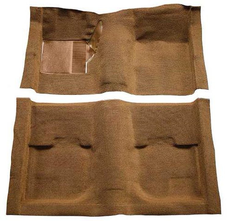 A4051B29 Passenger Area Nylon Loop Carpet With Mass Backing 1969-70 Mustang Coupe/Fastback; Ginger