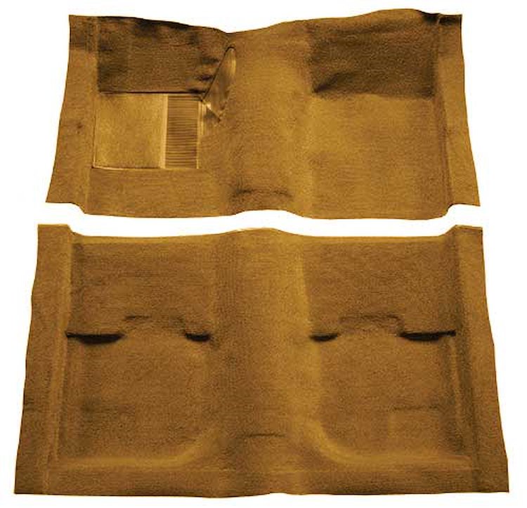 A4051B69 Passenger Area Nylon Loop Carpet With Mass Backing 1969-70 Mustang Coupe/Fastback; Medium Saddle