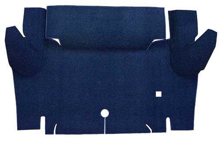 A4052A12 Loop Trunk Floor Carpet 1964-66 Mustang Convertible; Dark Blue