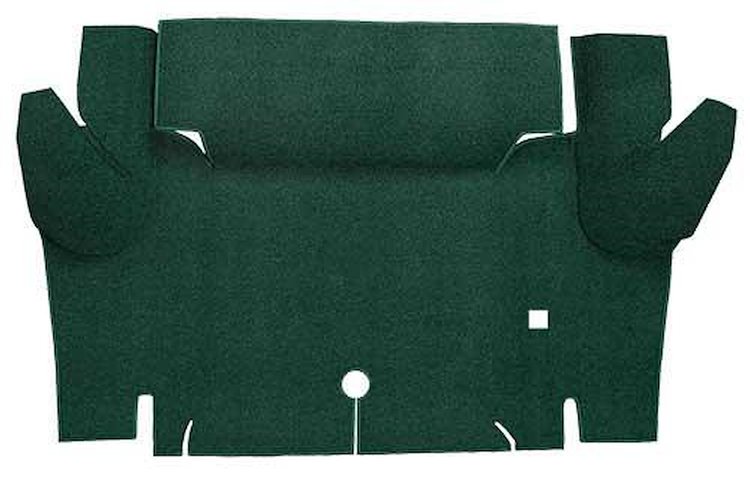 A4052A13 Loop Trunk Floor Carpet 1964-66 Mustang Convertible; Dark Green