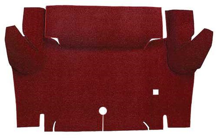A4052A15 Loop Trunk Floor Carpet 1964-66 Mustang Convertible; Maroon