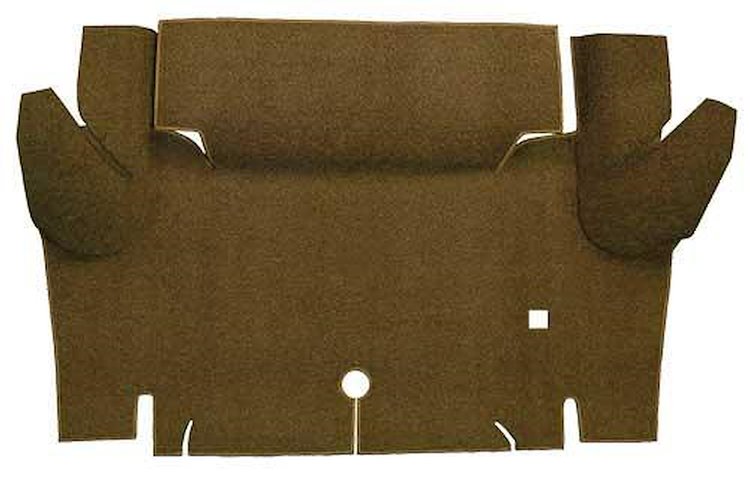 A4052A18 Loop Trunk Floor Carpet 1964-66 Mustang Convertible; Dark Saddle