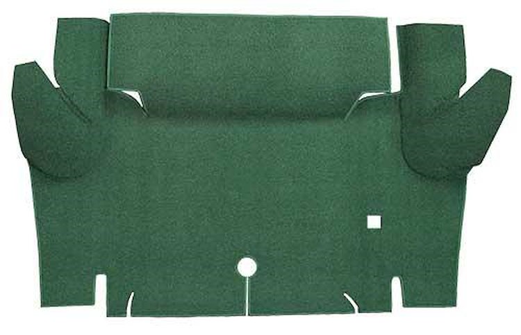 A4052A19 Loop Trunk Floor Carpet 1964-66 Mustang Convertible; Moss Green