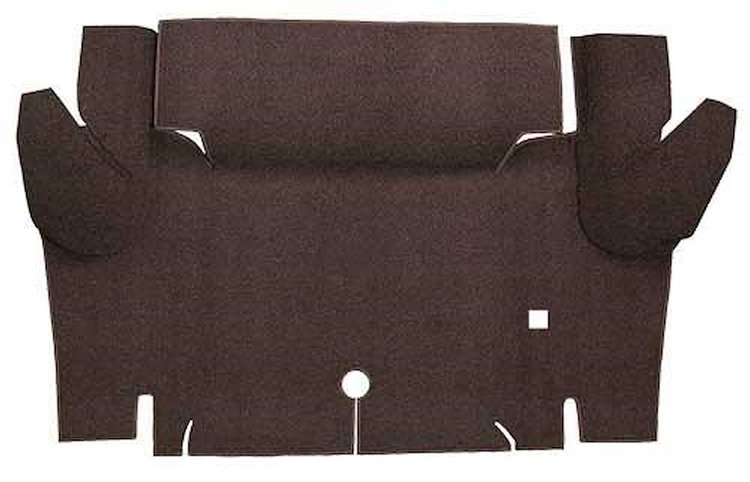 A4052A30 Loop Trunk Floor Carpet 1964-66 Mustang Convertible; Dark Brown