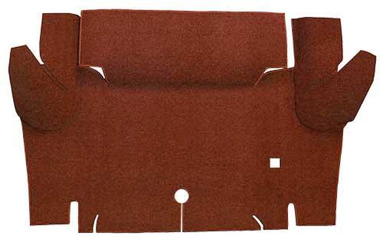 A4052A49 Loop Trunk Floor Carpet 1964-66 Mustang Convertible; Emberglow