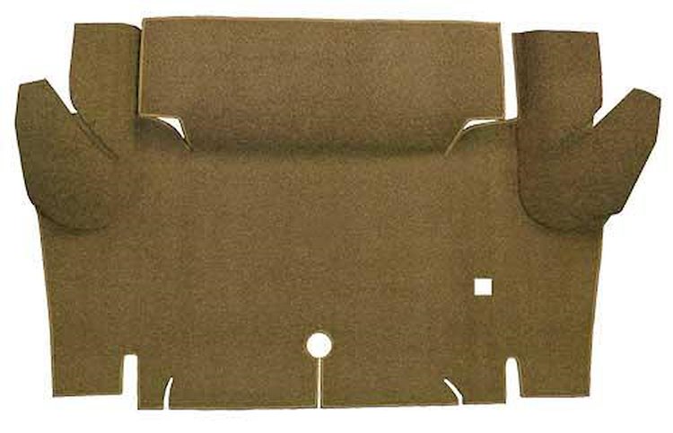 A4052A69 Loop Trunk Floor Carpet 1964-66 Mustang Convertible; Medium Saddle