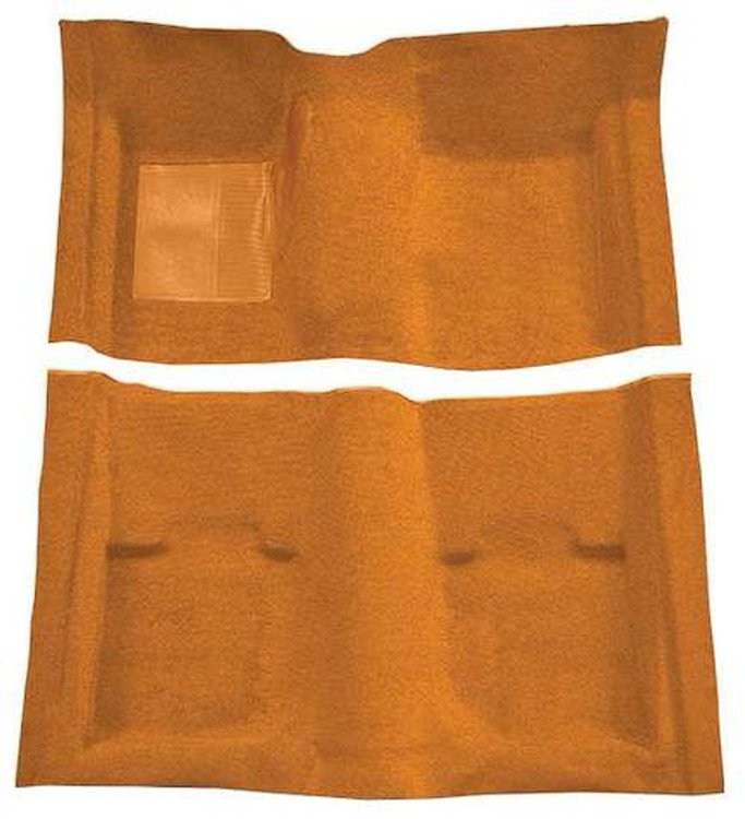 A4053A69 Passenger Area Nylon Loop Floor Carpet 1969-70 Mustang Convertible; Medium Saddle