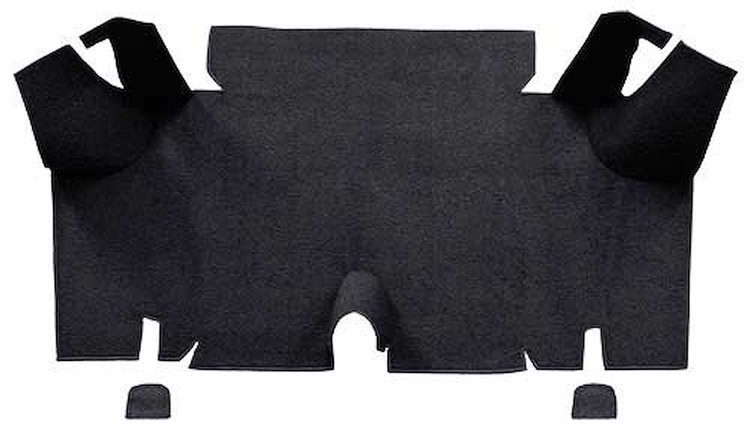 A4056A01 Loop Trunk Carpet 1965-66 Mustang Fastback; Black