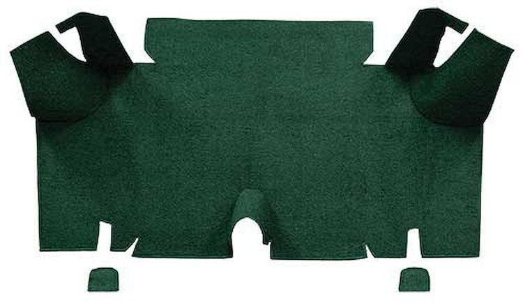A4056A13 Loop Trunk Carpet 1965-66 Mustang Fastback; Dark Green