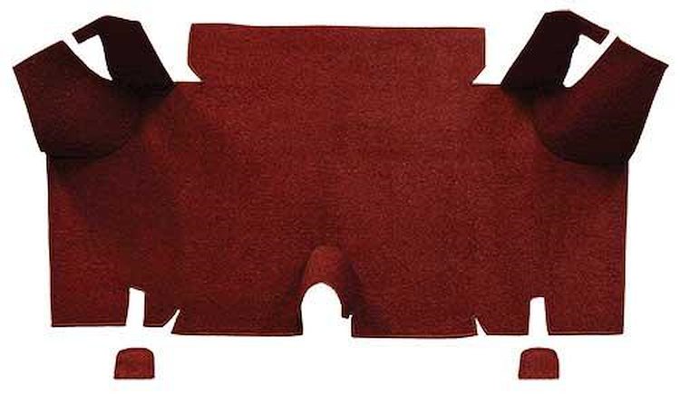 A4056A15 Loop Trunk Carpet 1965-66 Mustang Fastback; Maroon