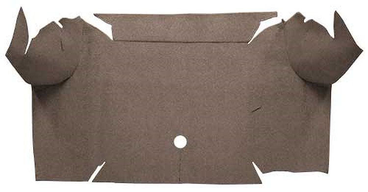 A4064A07 Loop Trunk Carpet 1967-68 Mustang Convertible; Parchment